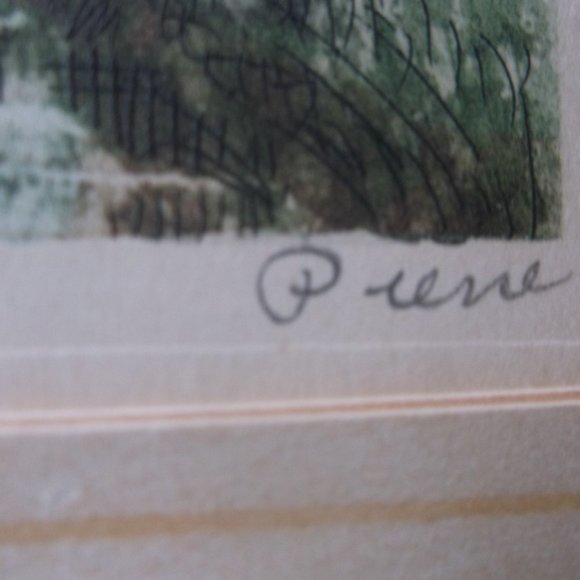 vintage framed etching prints.by Pierre set of 2 - Picture 4 of 8